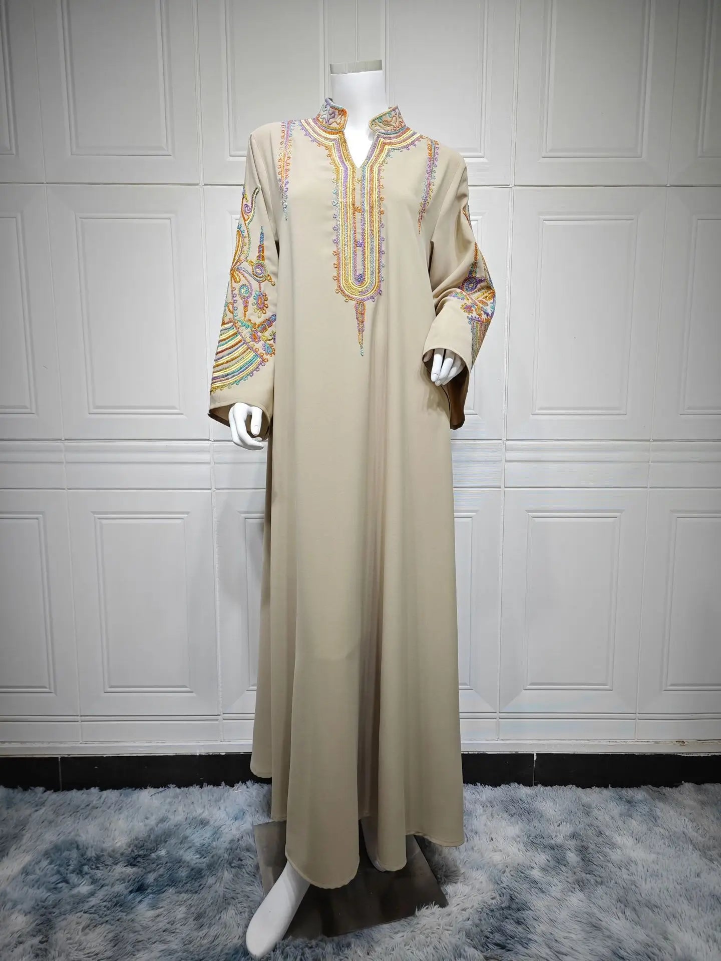 Muslim Women Embroidered Dress