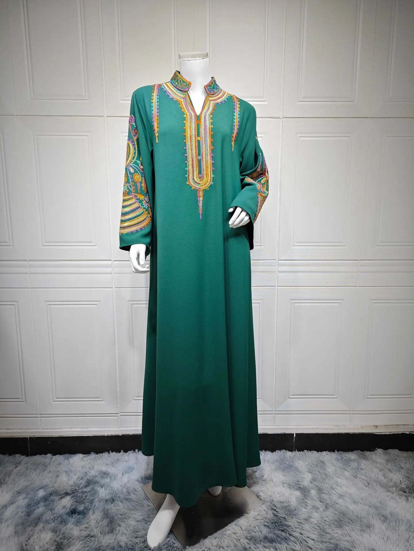 Muslim Women Embroidered Dress