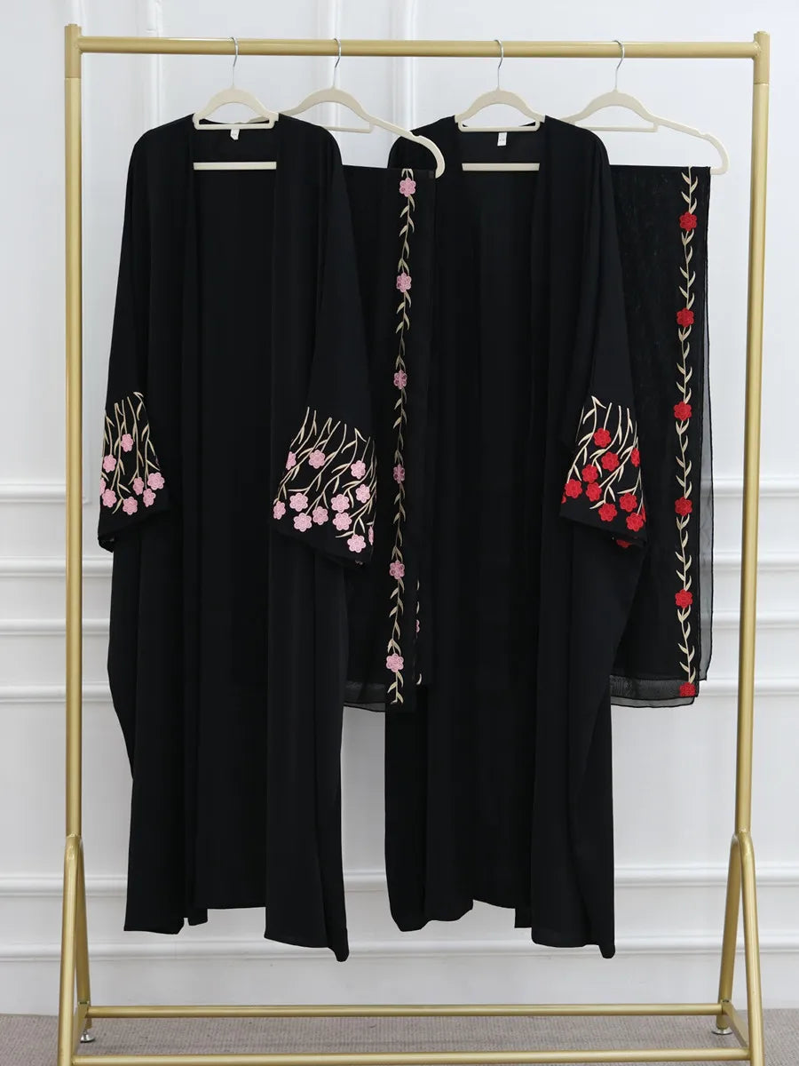 Floral Embroidered Abaya