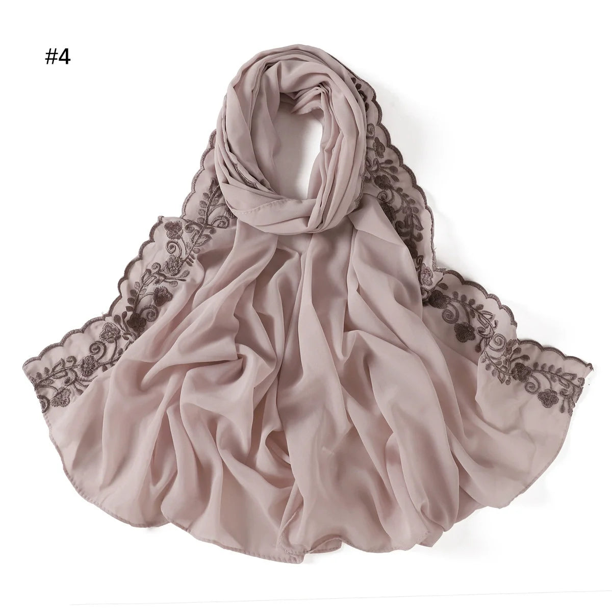 Embroidered Chiffon Hijabs