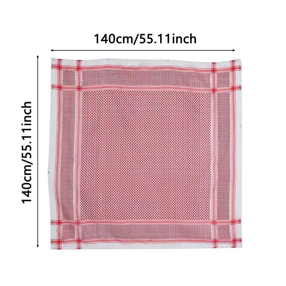 1Pcs Palestine Bandana Muslim Shemagh Scarf Square Neck Wrap Multifunction Headwrap Arabic Turban Hijab