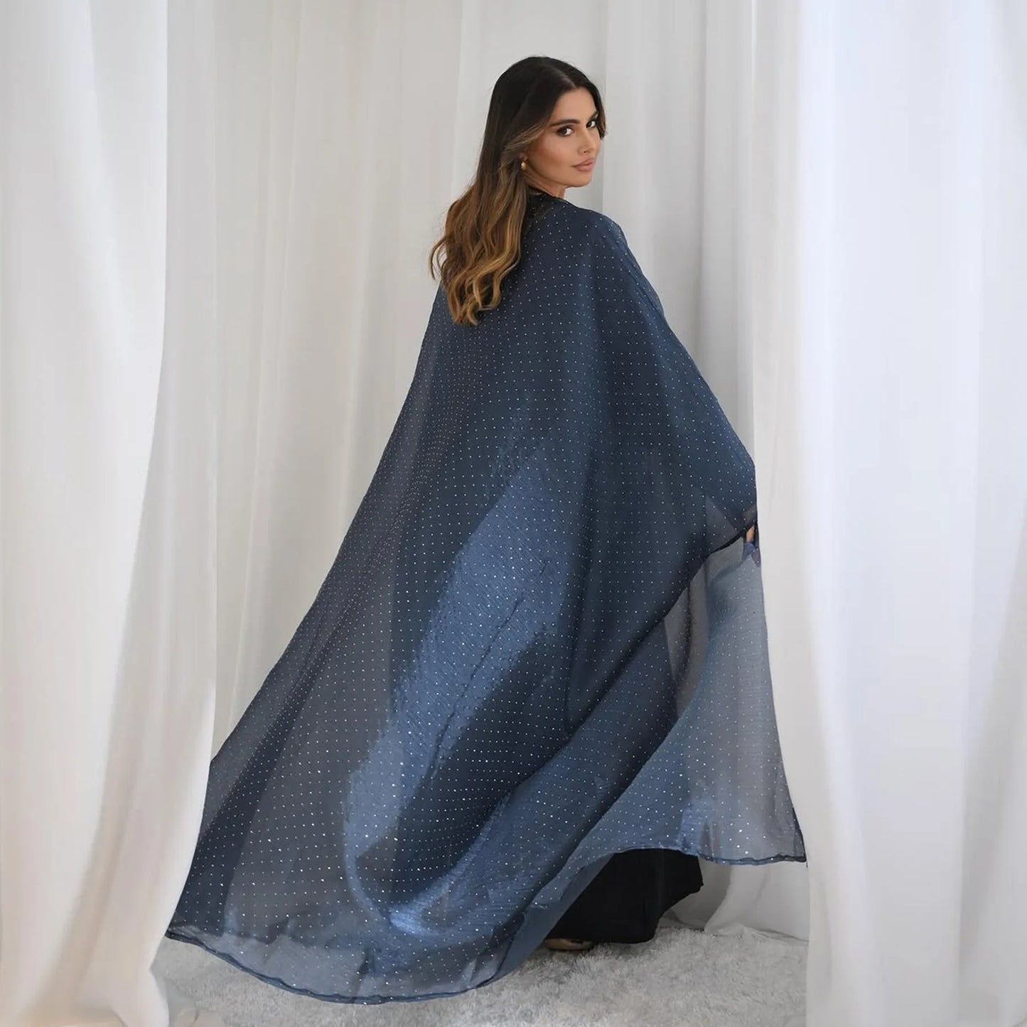 Three-Piece Abaya with Hijab