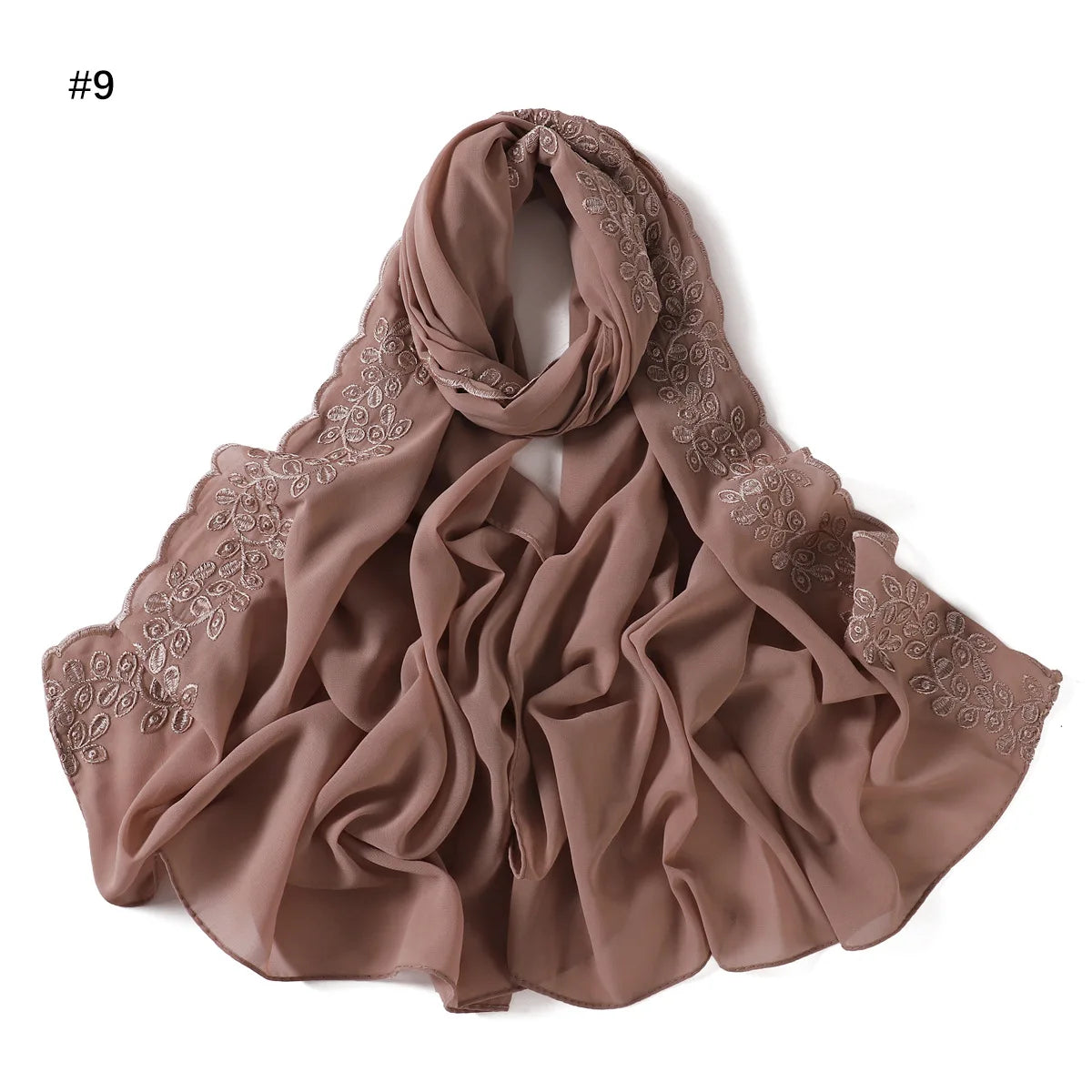 Embroidered Chiffon Hijabs