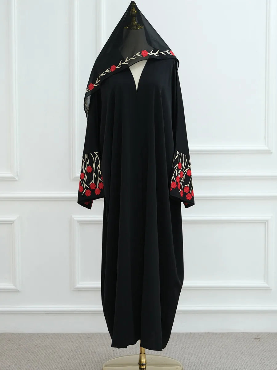 Floral Embroidered Abaya
