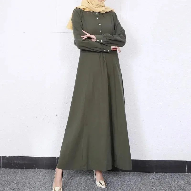 Button-Up Abaya