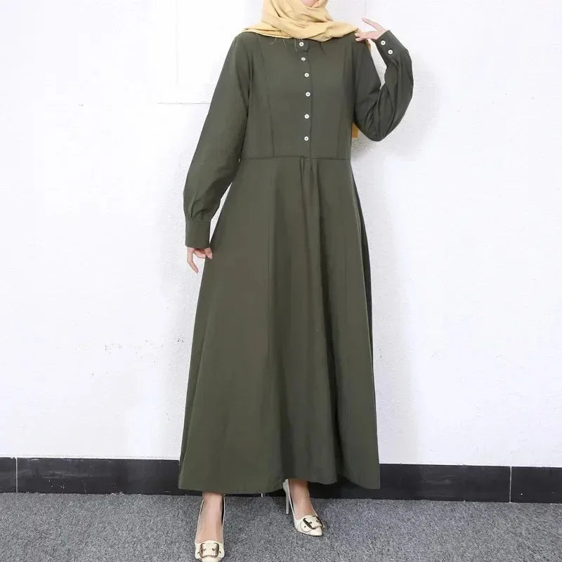 Button-Up Abaya