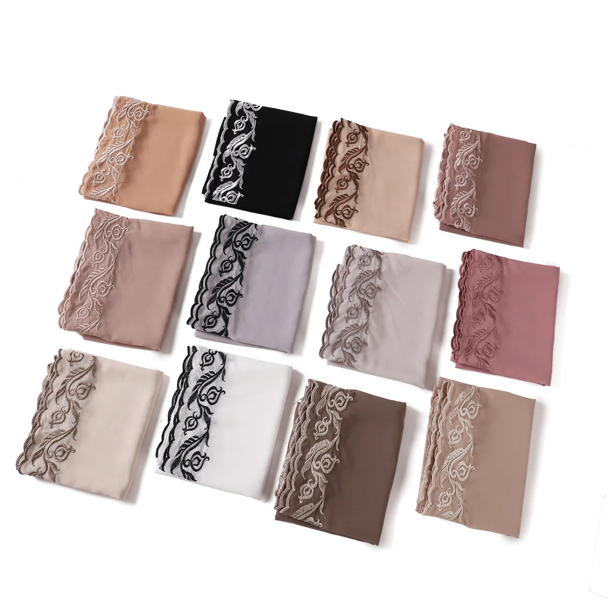 Embroidered Chiffon Hijabs