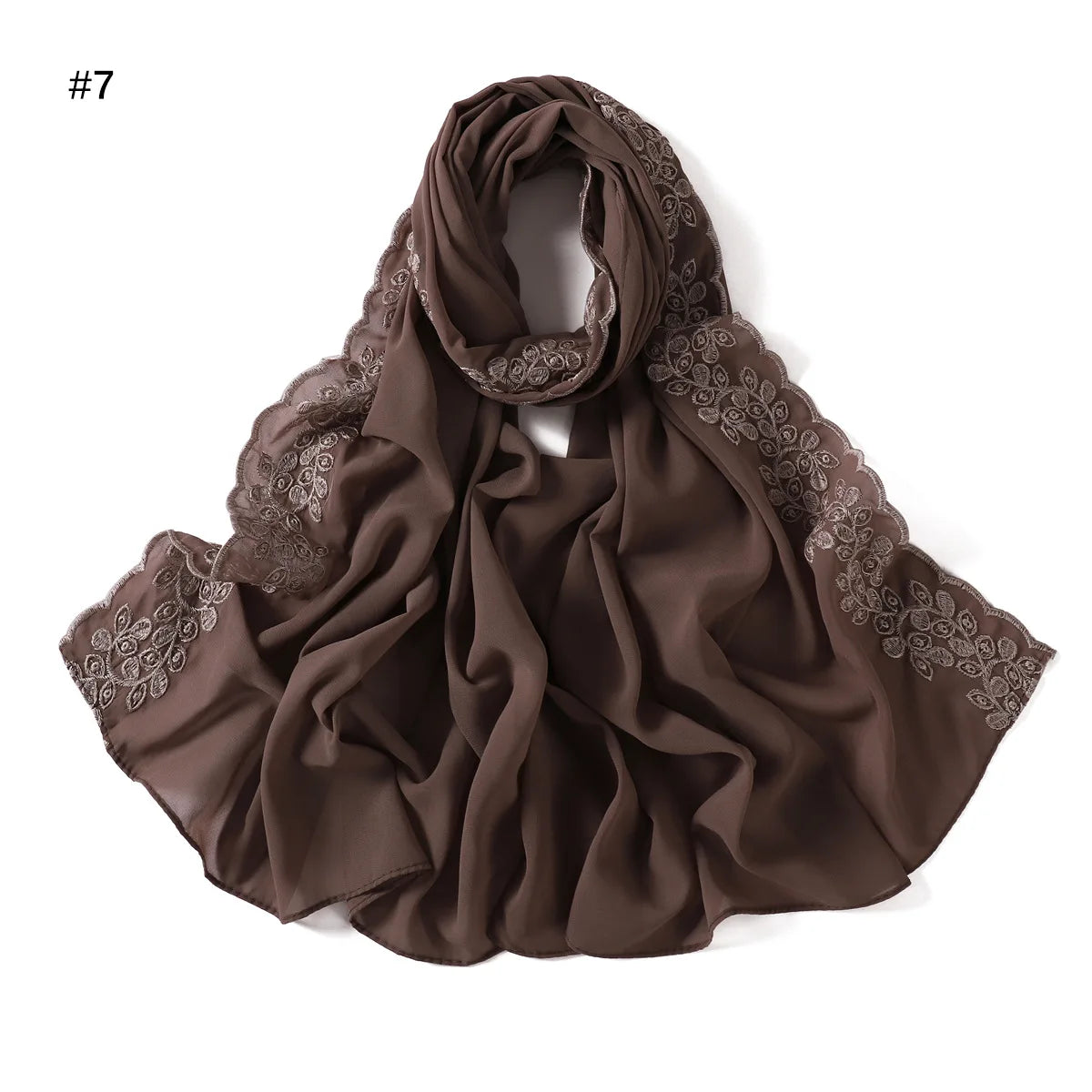 Embroidered Chiffon Hijabs