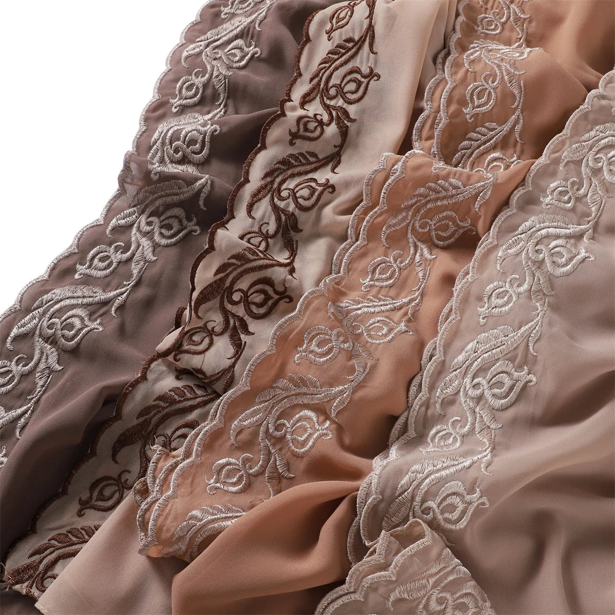 Embroidered Chiffon Hijabs