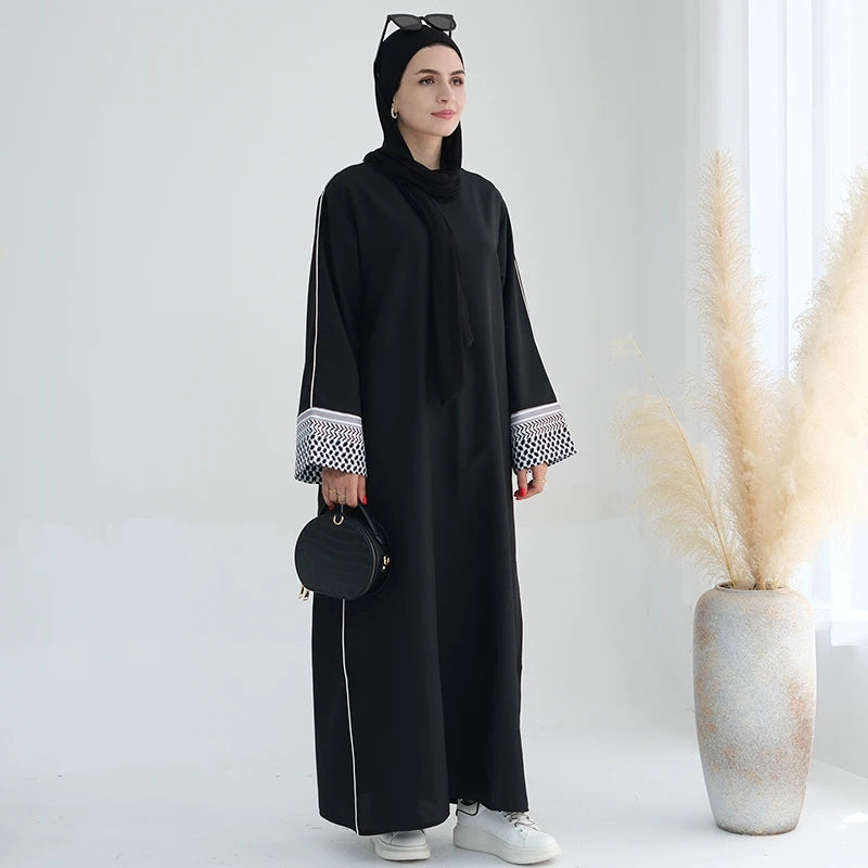Printed Palestine Kefiyyeh Abaya