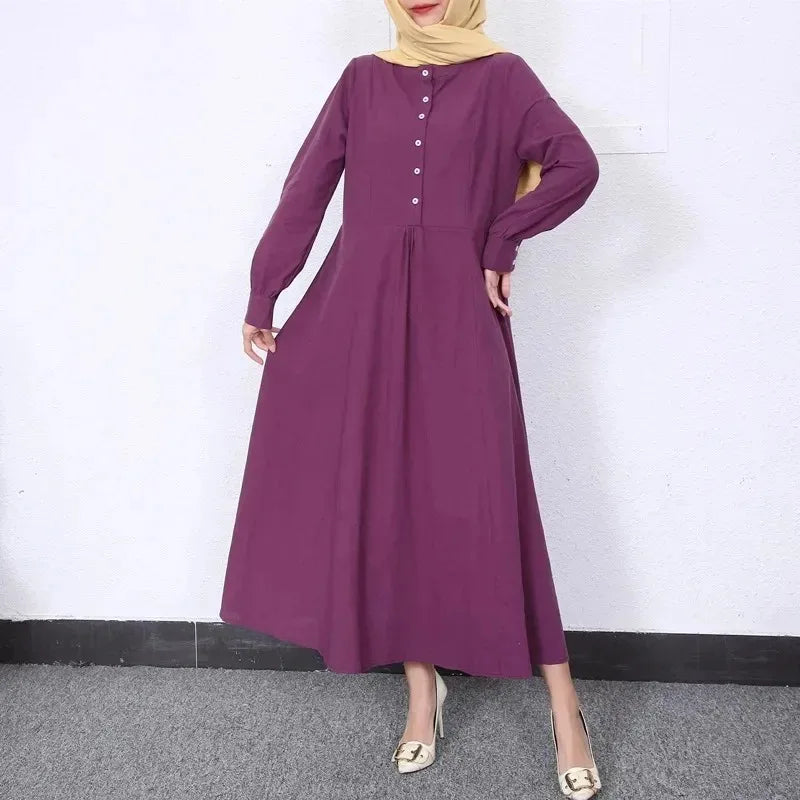 Button-Up Abaya