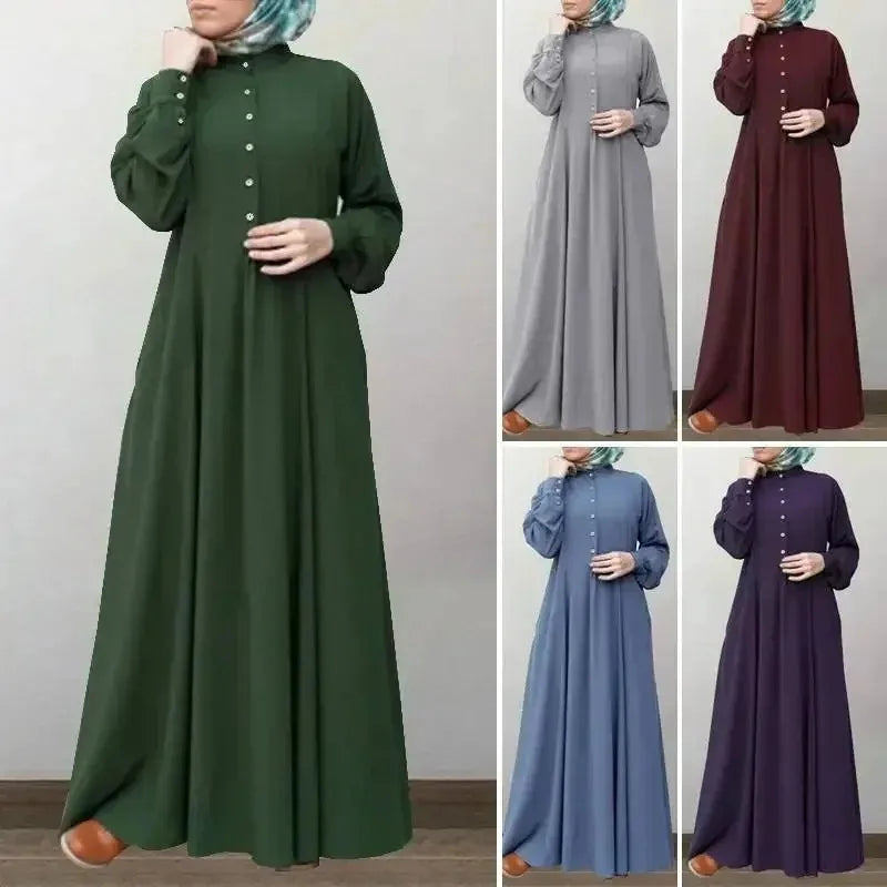 Button-Up Abaya