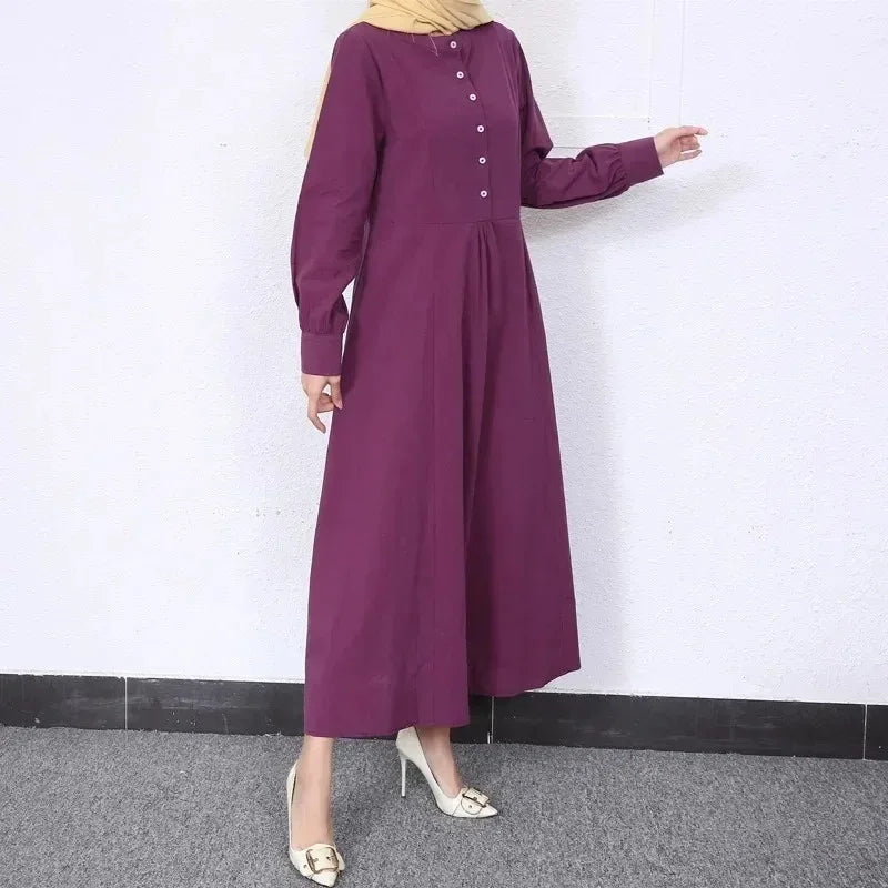 Button-Up Abaya
