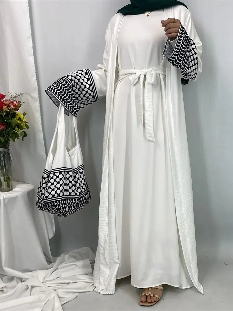 Muslim Women's Open Abaya And Bag