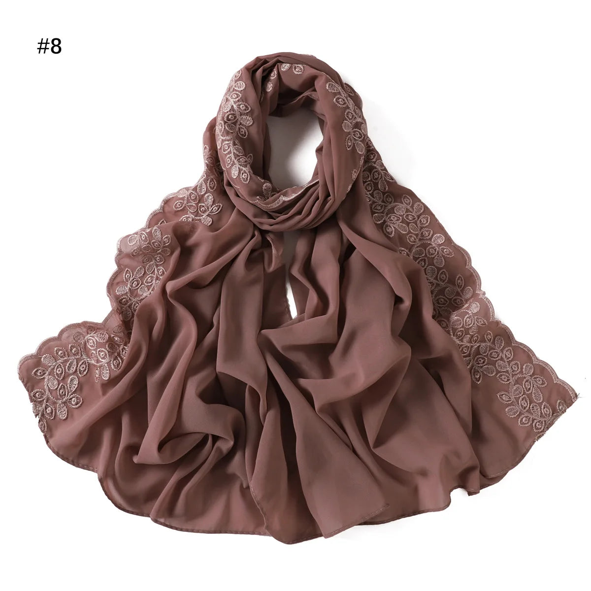Embroidered Chiffon Hijabs