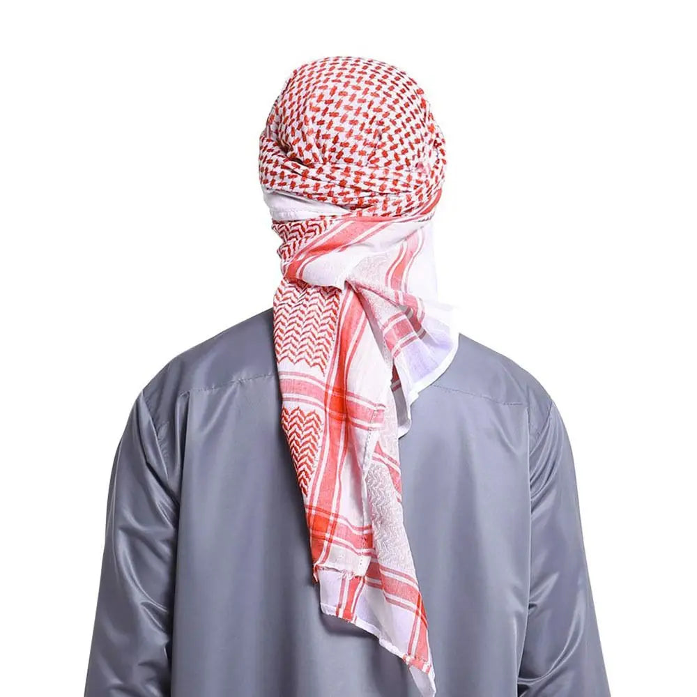 1Pcs Palestine Bandana Muslim Shemagh Scarf Square Neck Wrap Multifunction Headwrap Arabic Turban Hijab