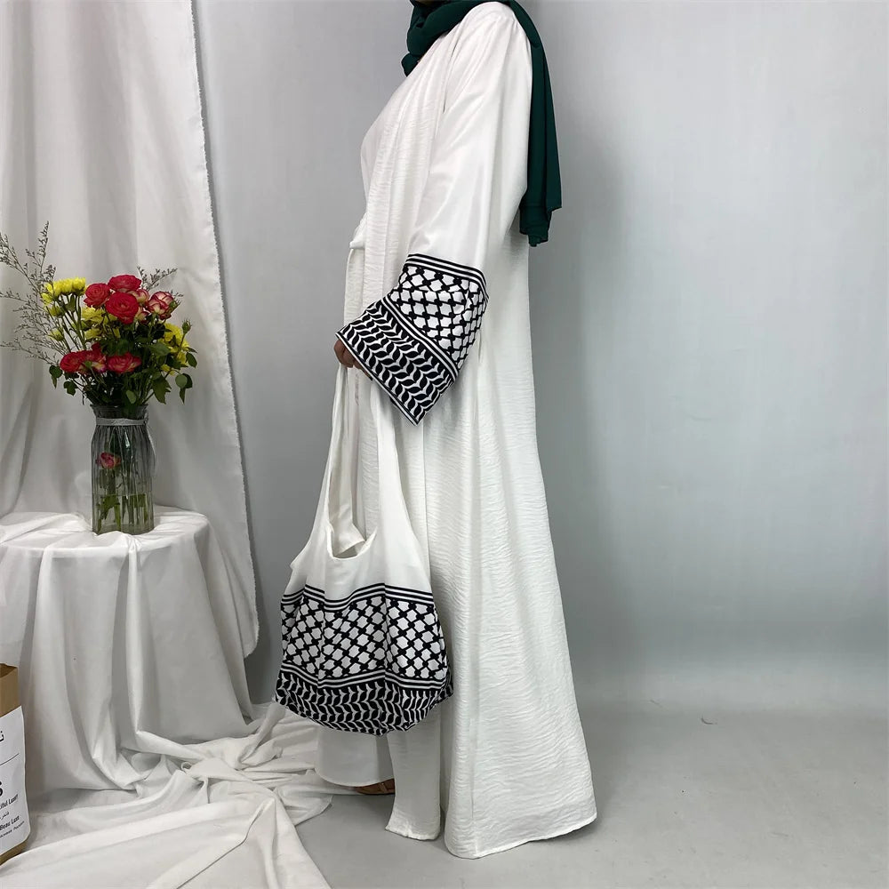 Muslim Women's Open Abaya And Bag