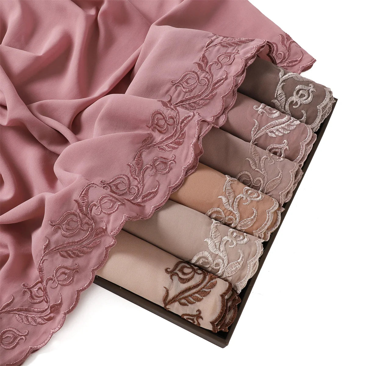 Embroidered Chiffon Hijabs
