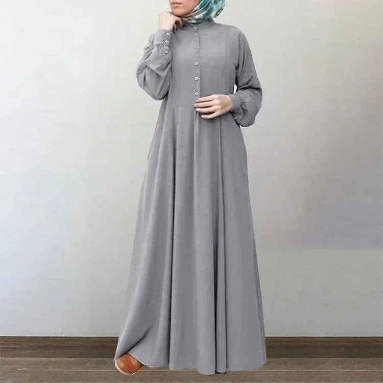 Button-Up Abaya
