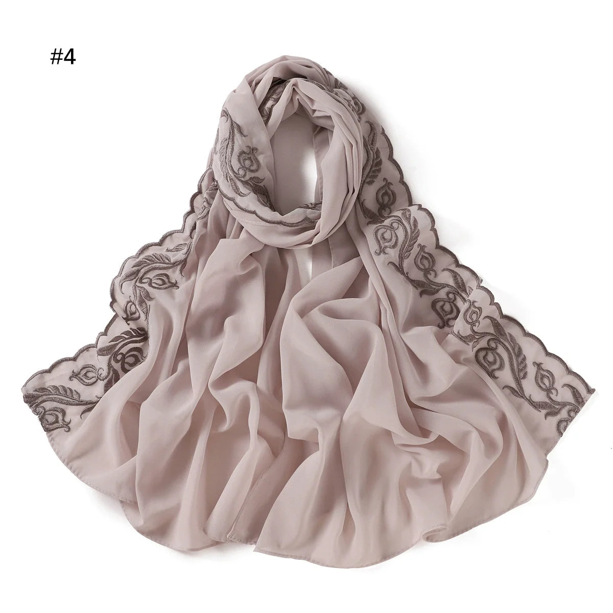 Embroidered Chiffon Hijabs