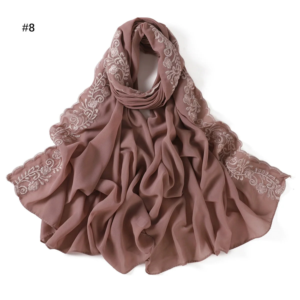 Embroidered Chiffon Hijabs