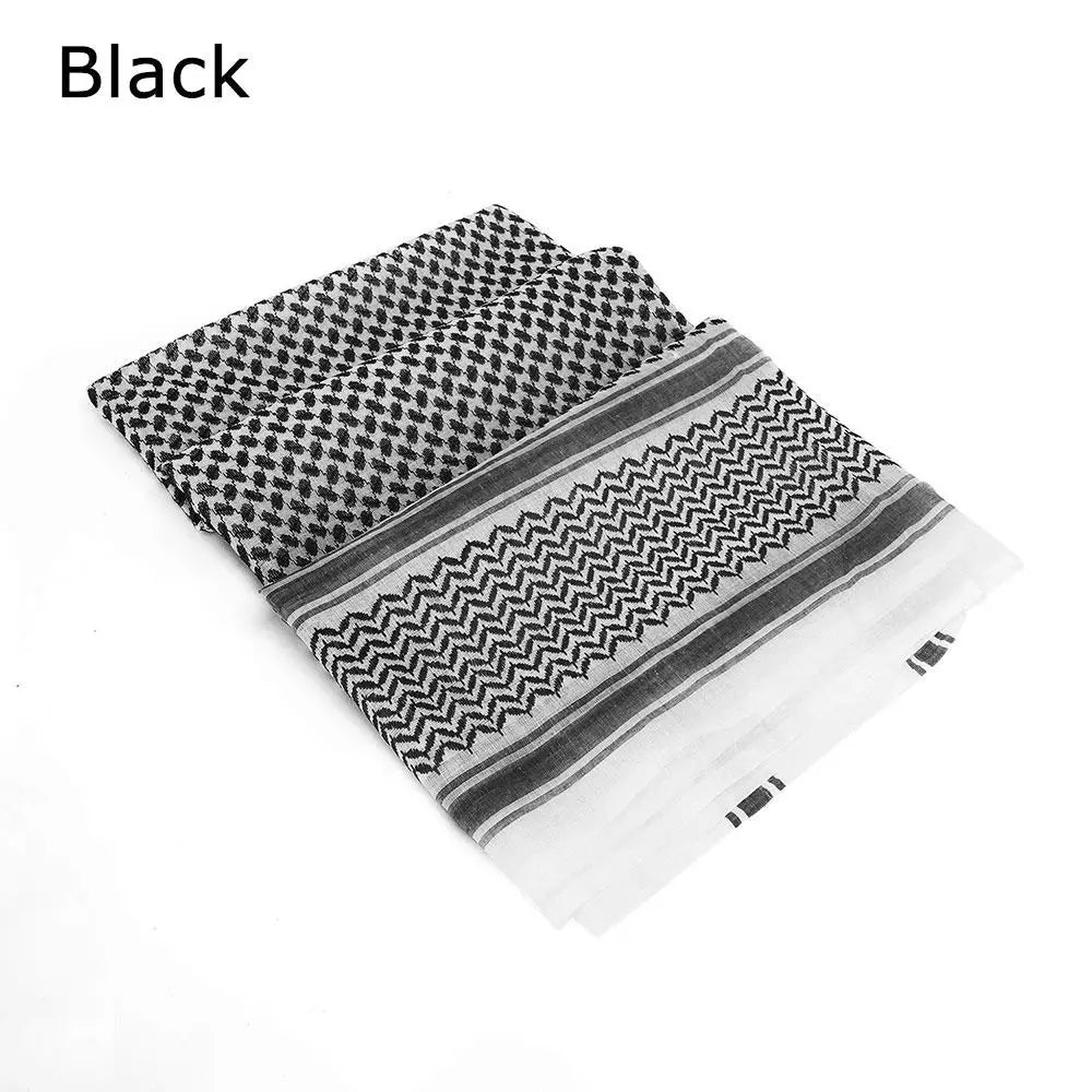 1Pcs Palestine Bandana Muslim Shemagh Scarf Square Neck Wrap Multifunction Headwrap Arabic Turban Hijab