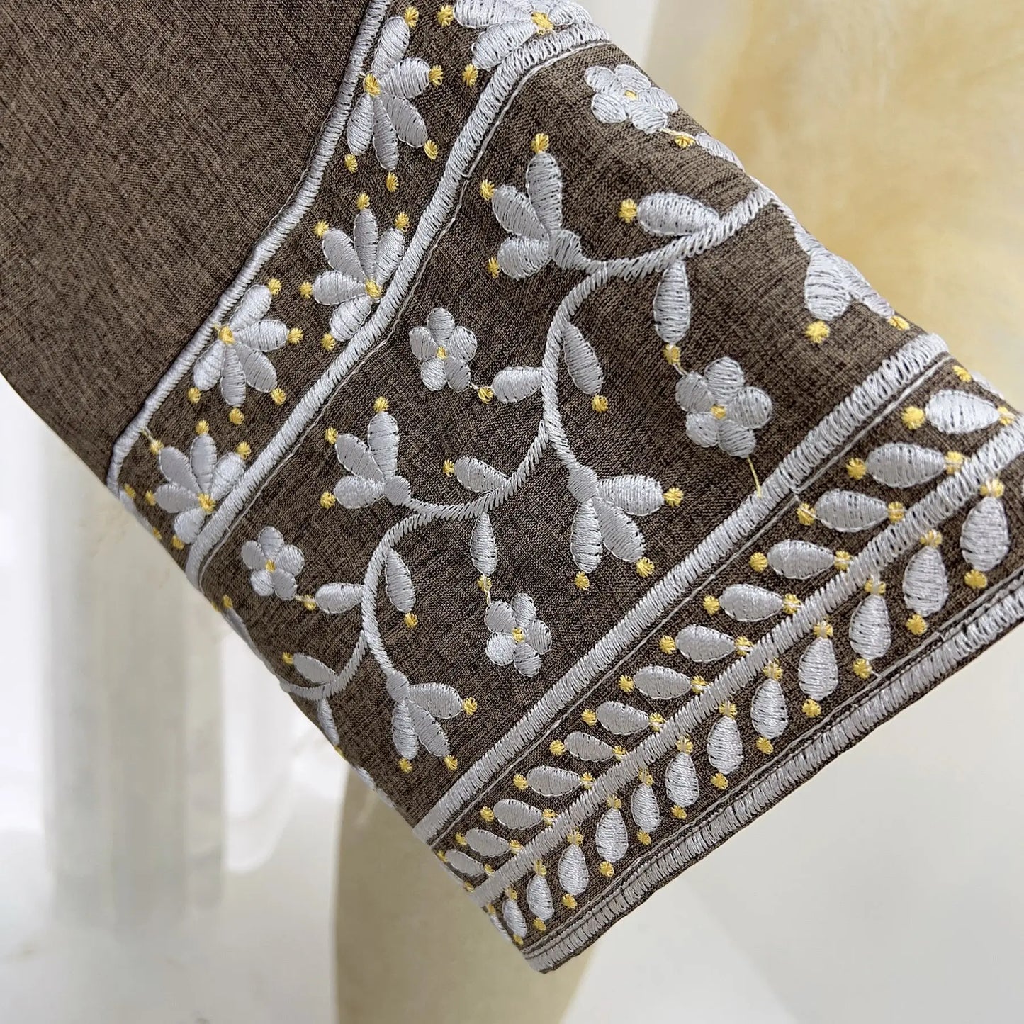 Embroidered Sleeve Abaya