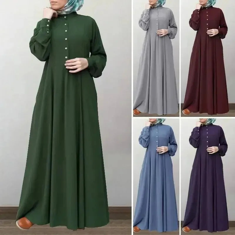 Button-Up Abaya