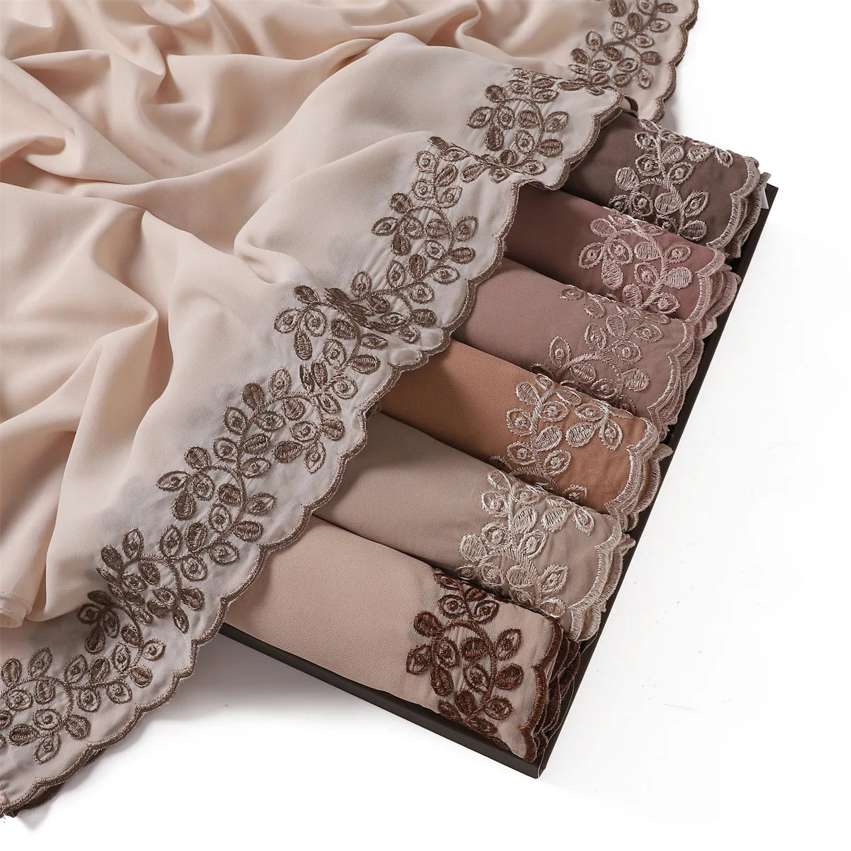 Embroidered Chiffon Hijabs