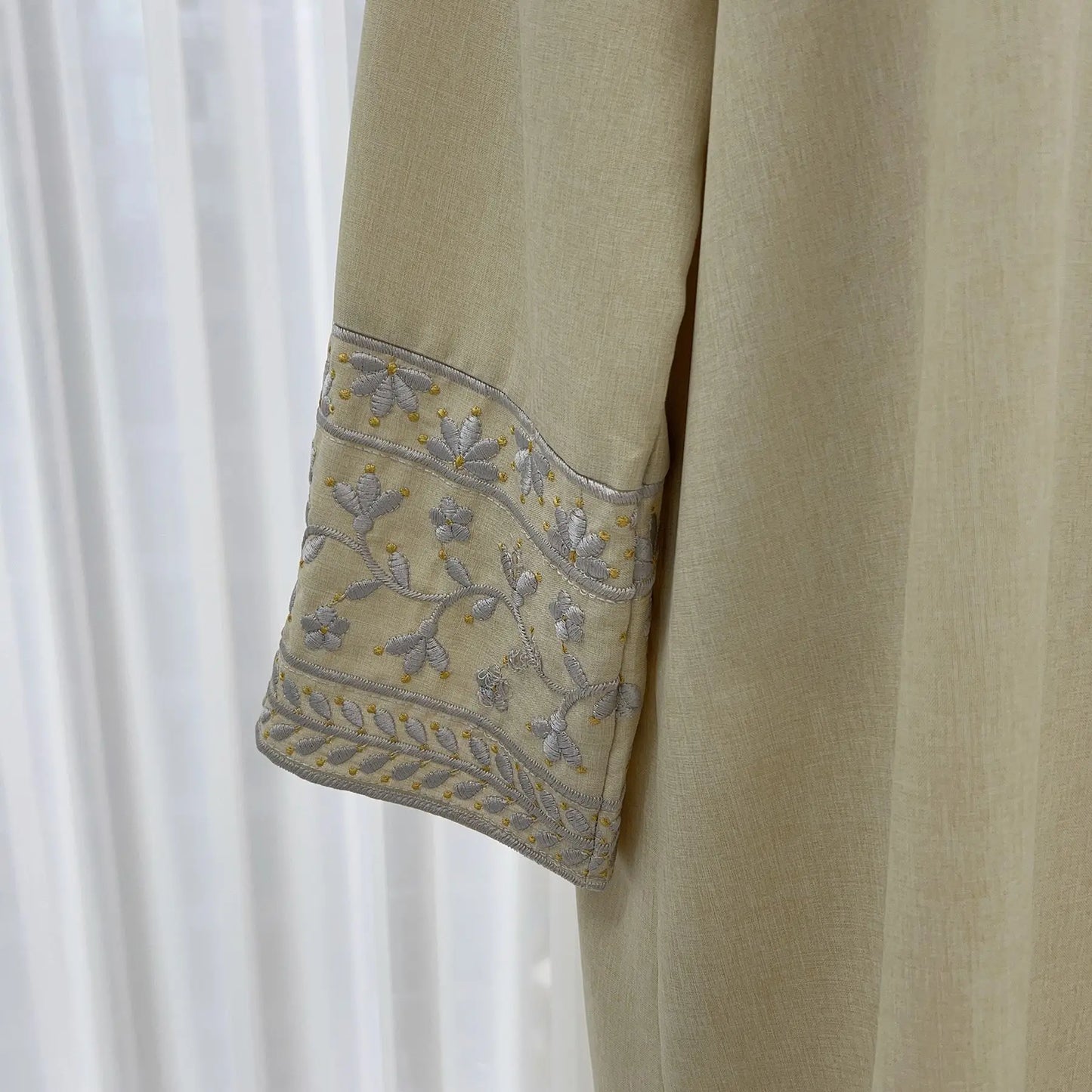 Embroidered Sleeve Abaya