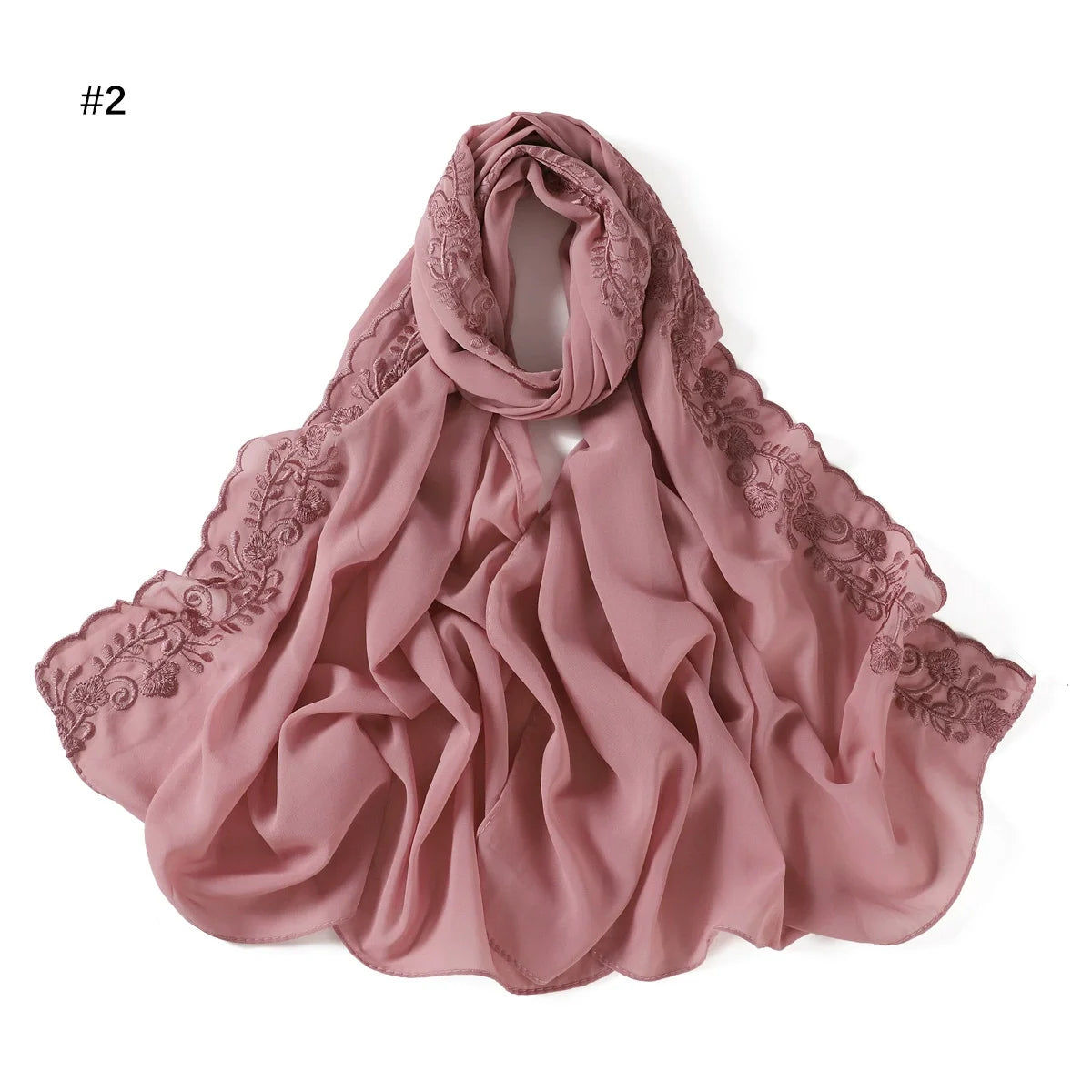 Embroidered Chiffon Hijabs
