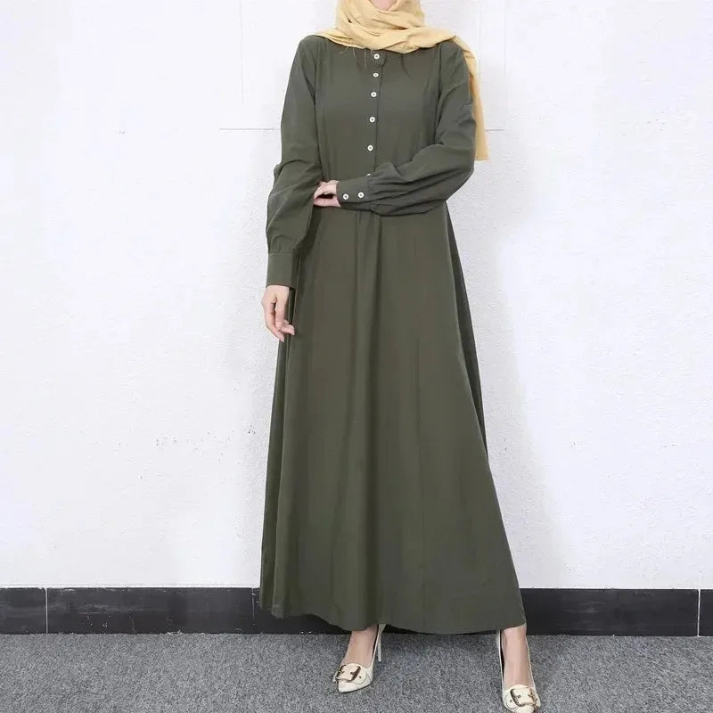 Button-Up Abaya