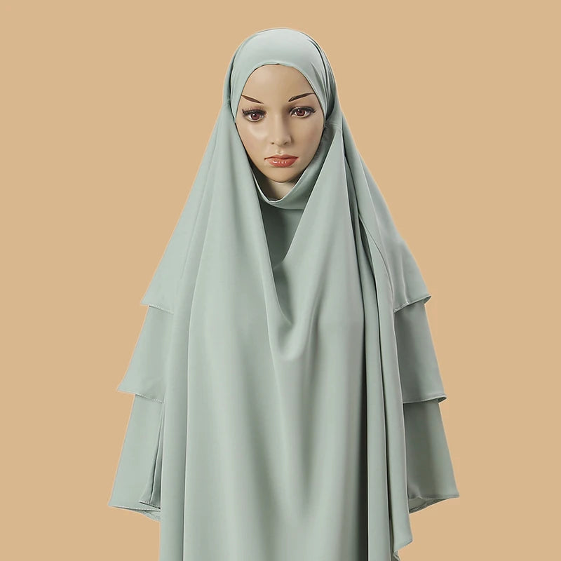 3 Layer Hijab