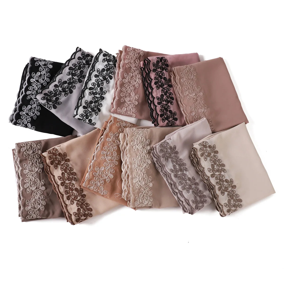 Embroidered Chiffon Hijabs