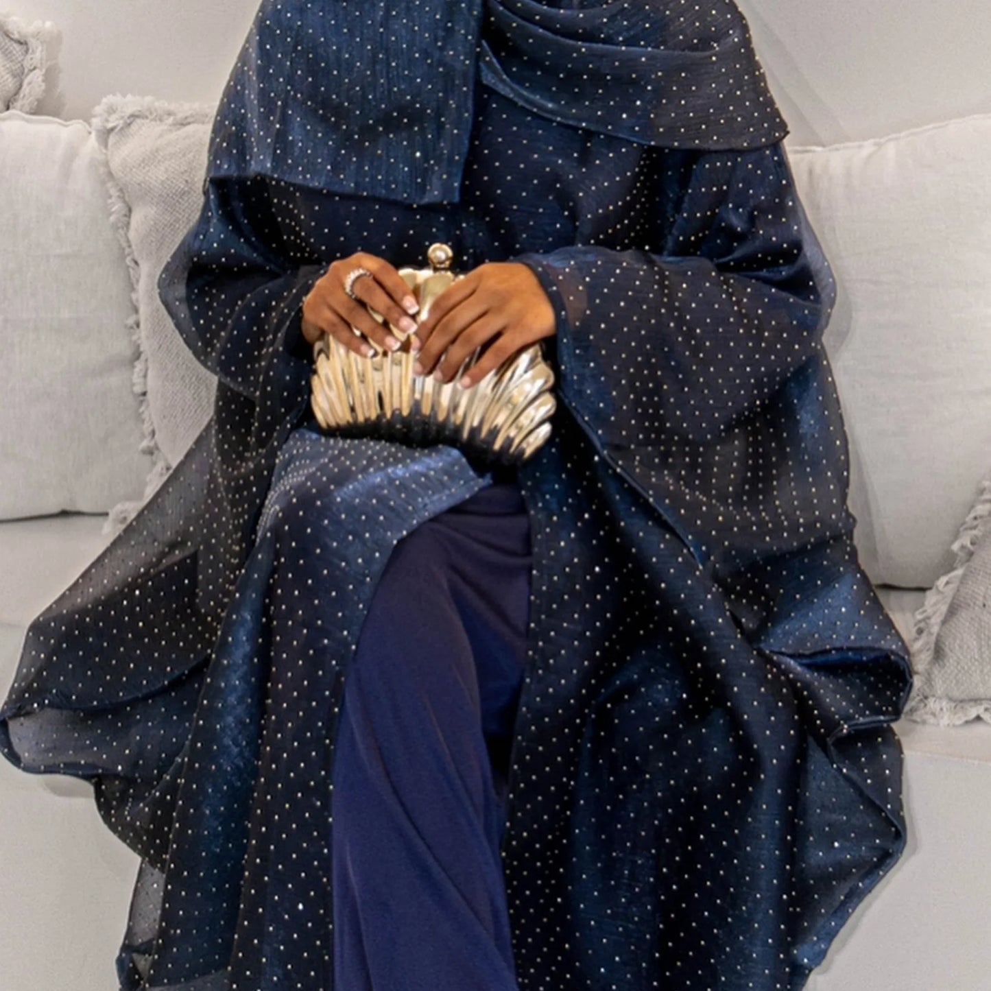 Three-Piece Abaya with Hijab