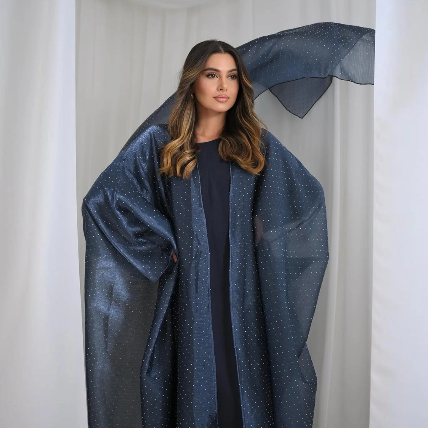 Three-Piece Abaya with Hijab
