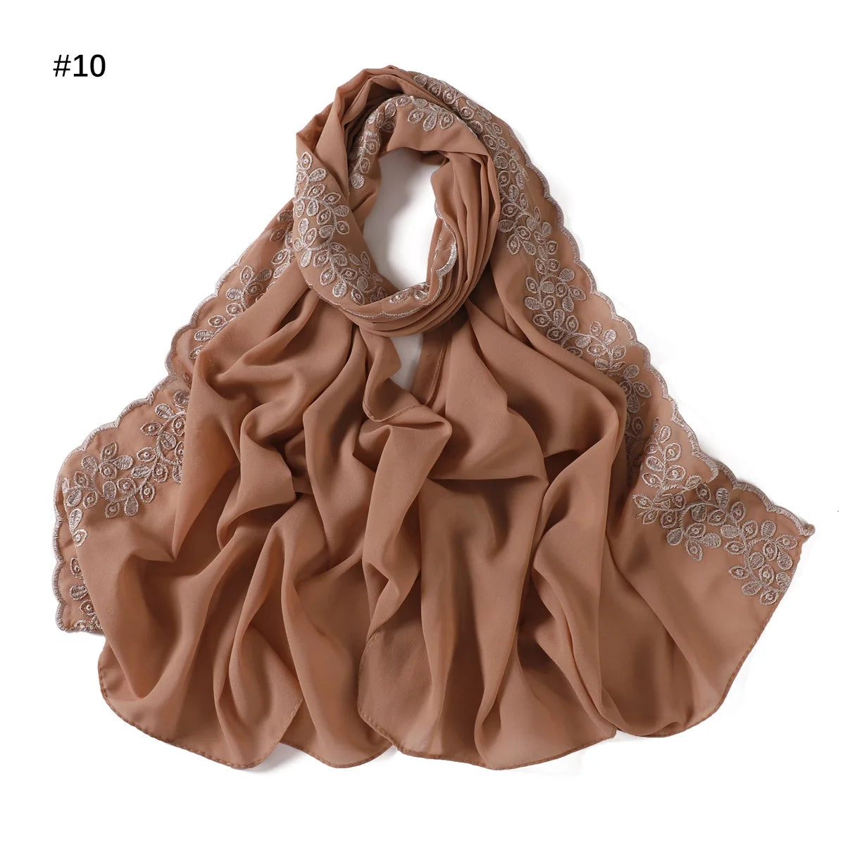 Embroidered Chiffon Hijabs