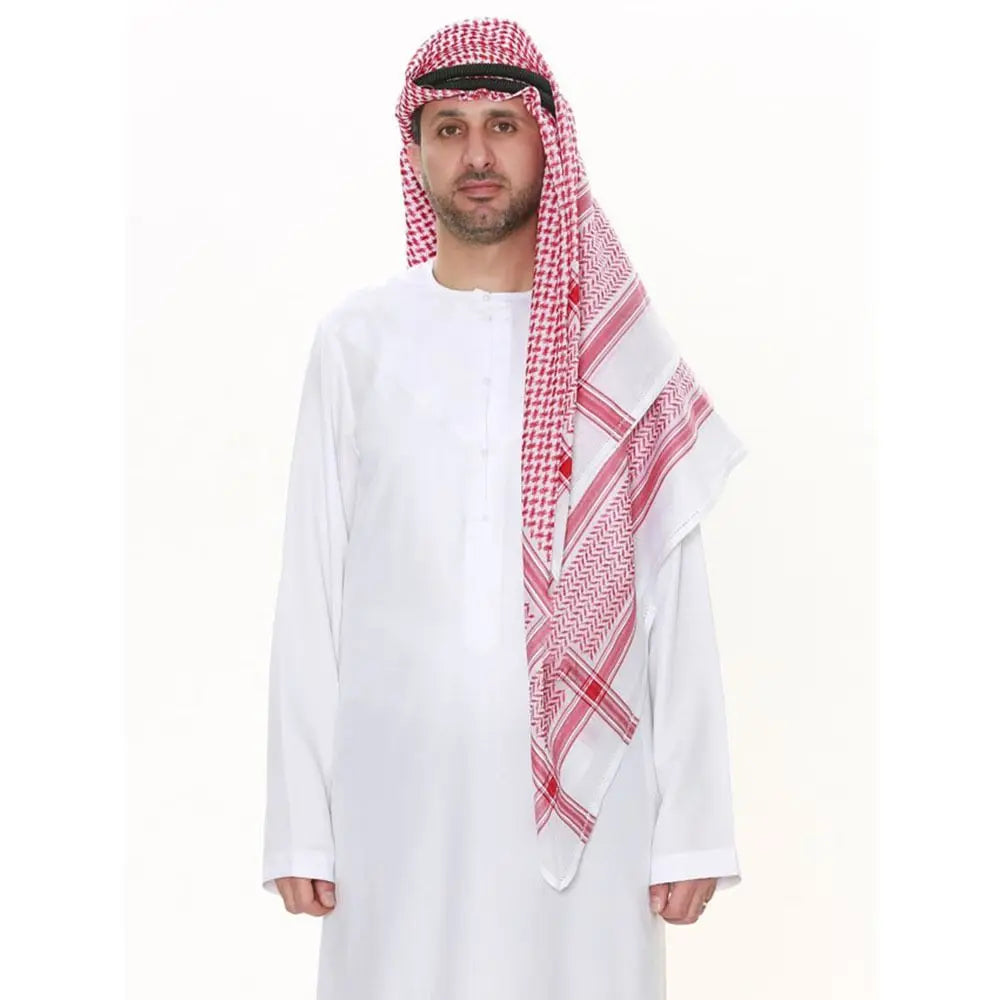 1Pcs Palestine Bandana Muslim Shemagh Scarf Square Neck Wrap Multifunction Headwrap Arabic Turban Hijab
