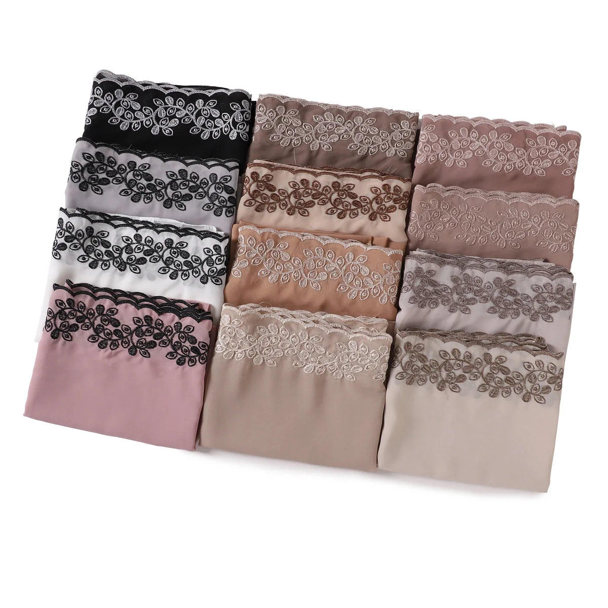 Embroidered Chiffon Hijabs