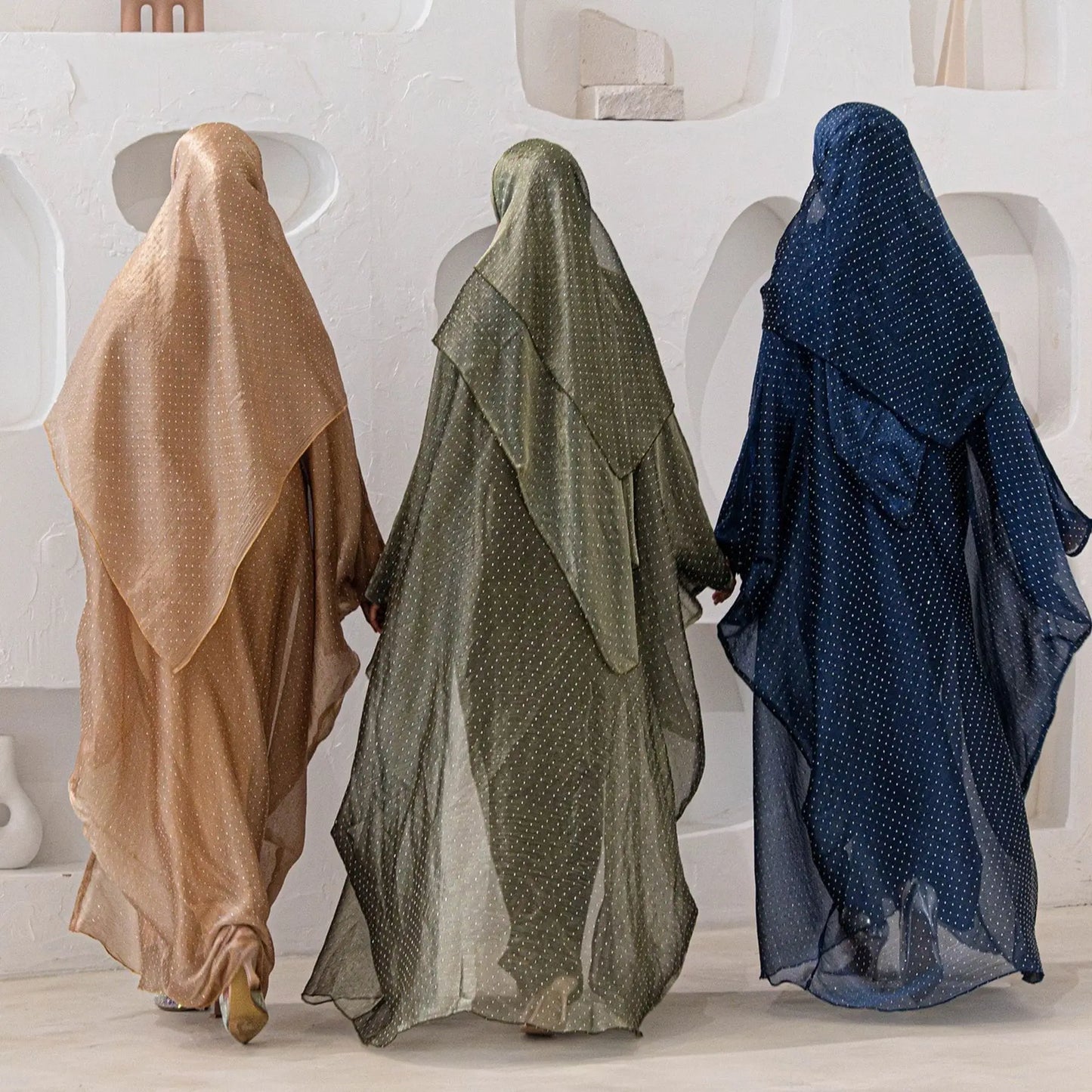 Three-Piece Abaya with Hijab
