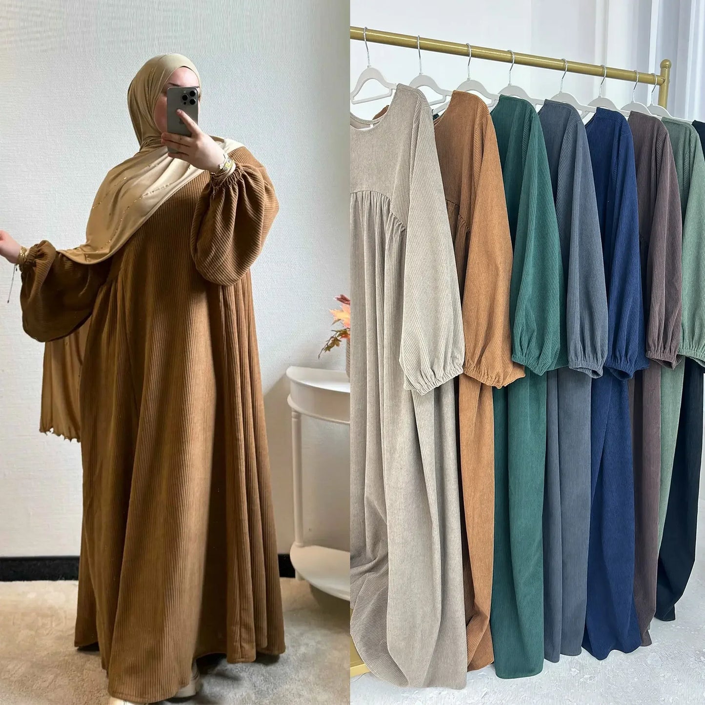 Winter Corduroy Abaya