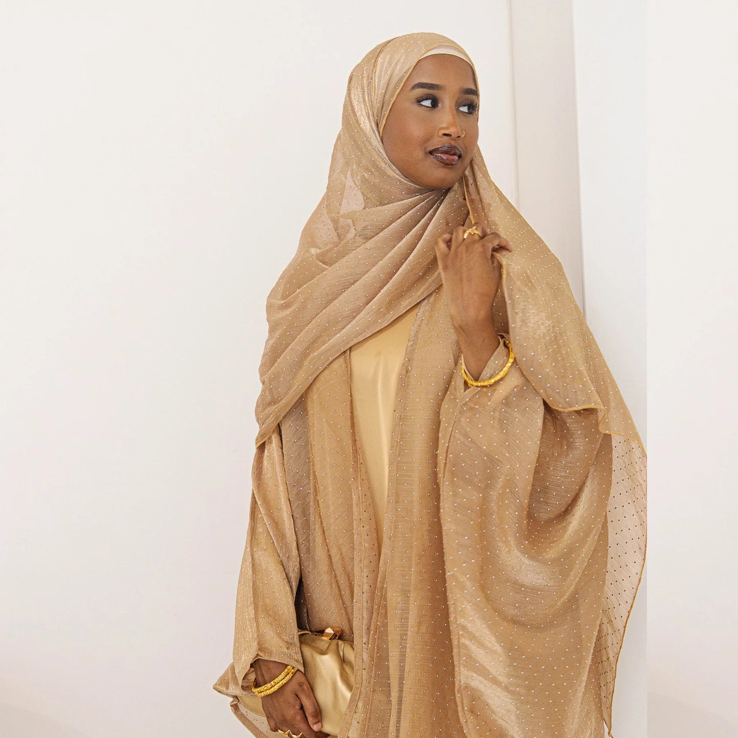 Three-Piece Abaya with Hijab