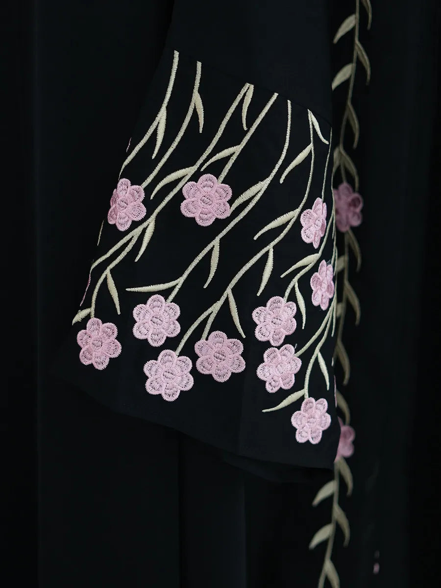 Floral Embroidered Abaya