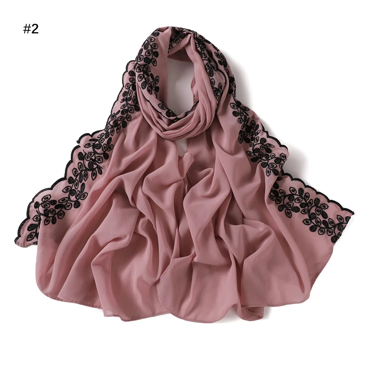 Embroidered Chiffon Hijabs