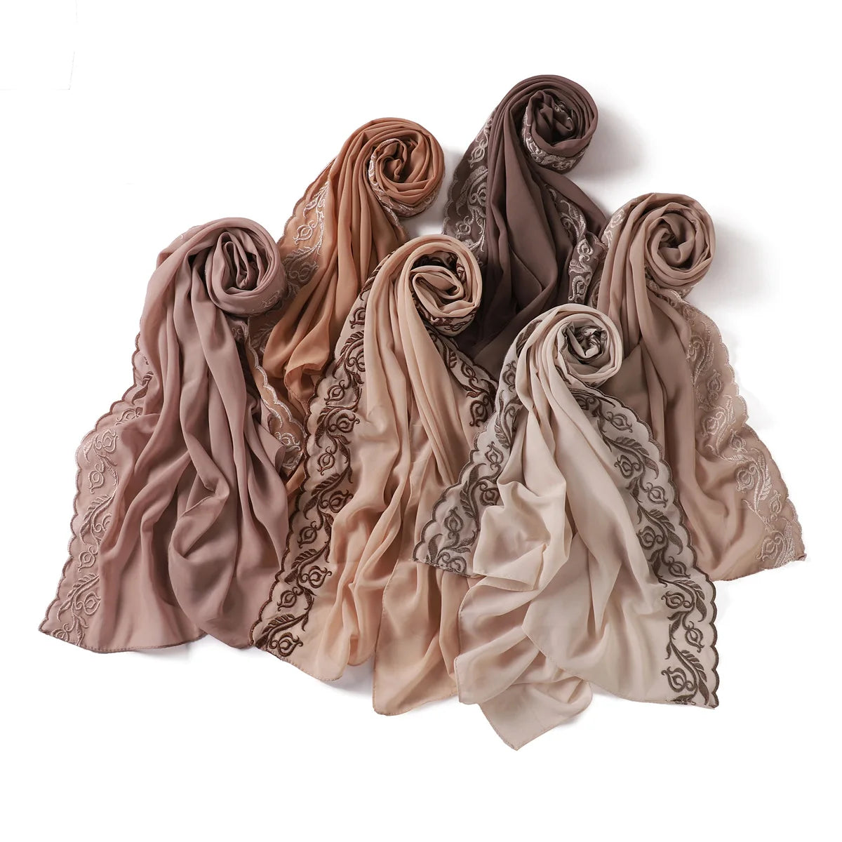 Embroidered Chiffon Hijabs