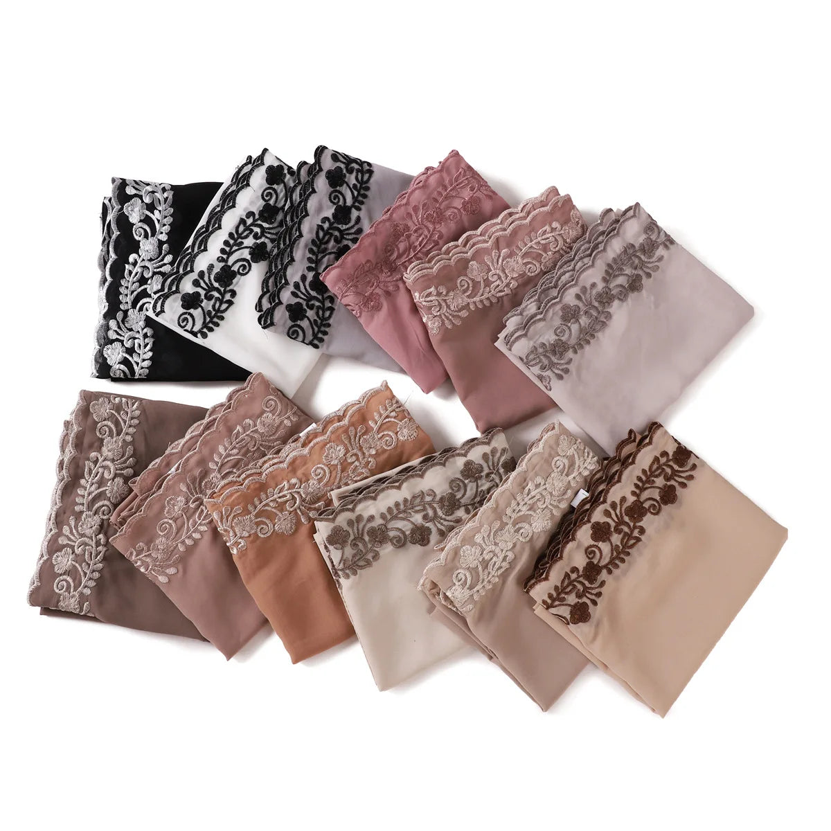 Embroidered Chiffon Hijabs