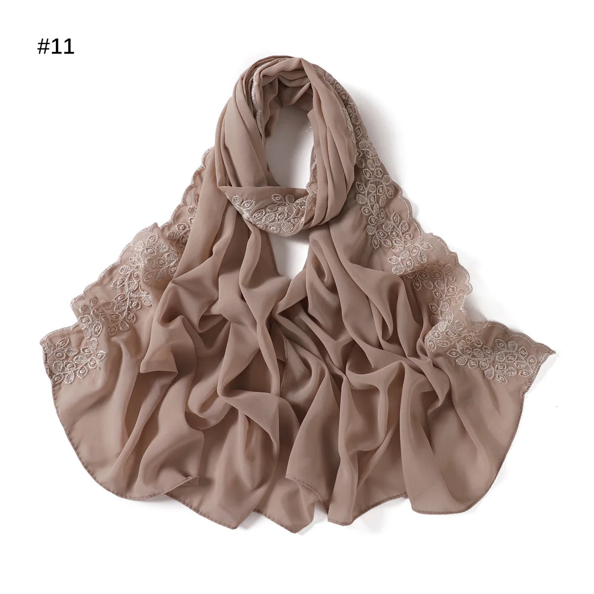 Embroidered Chiffon Hijabs