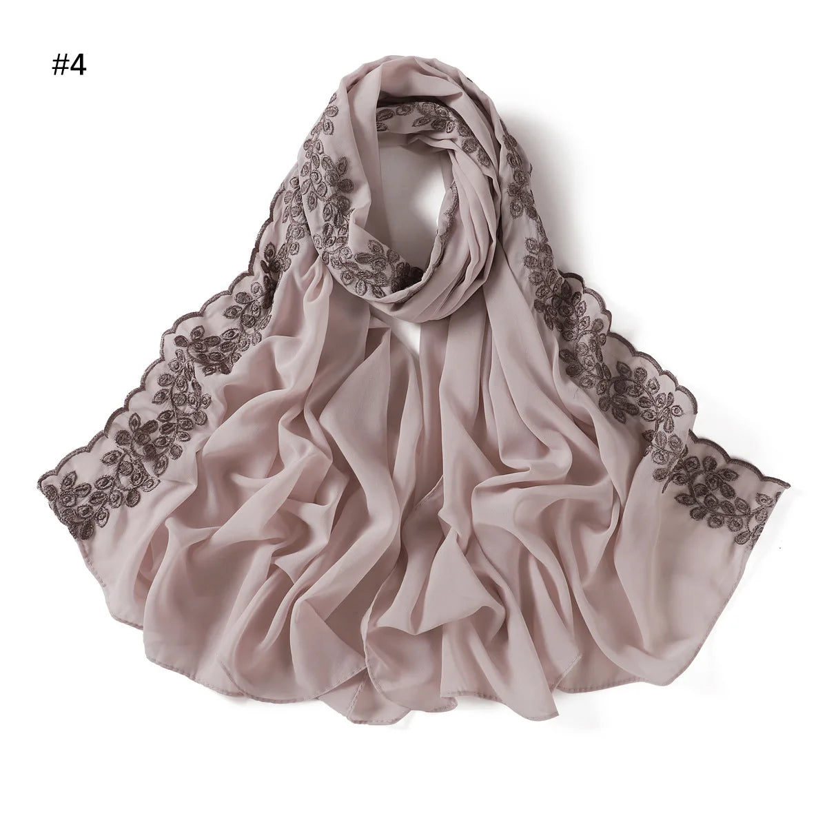 Embroidered Chiffon Hijabs