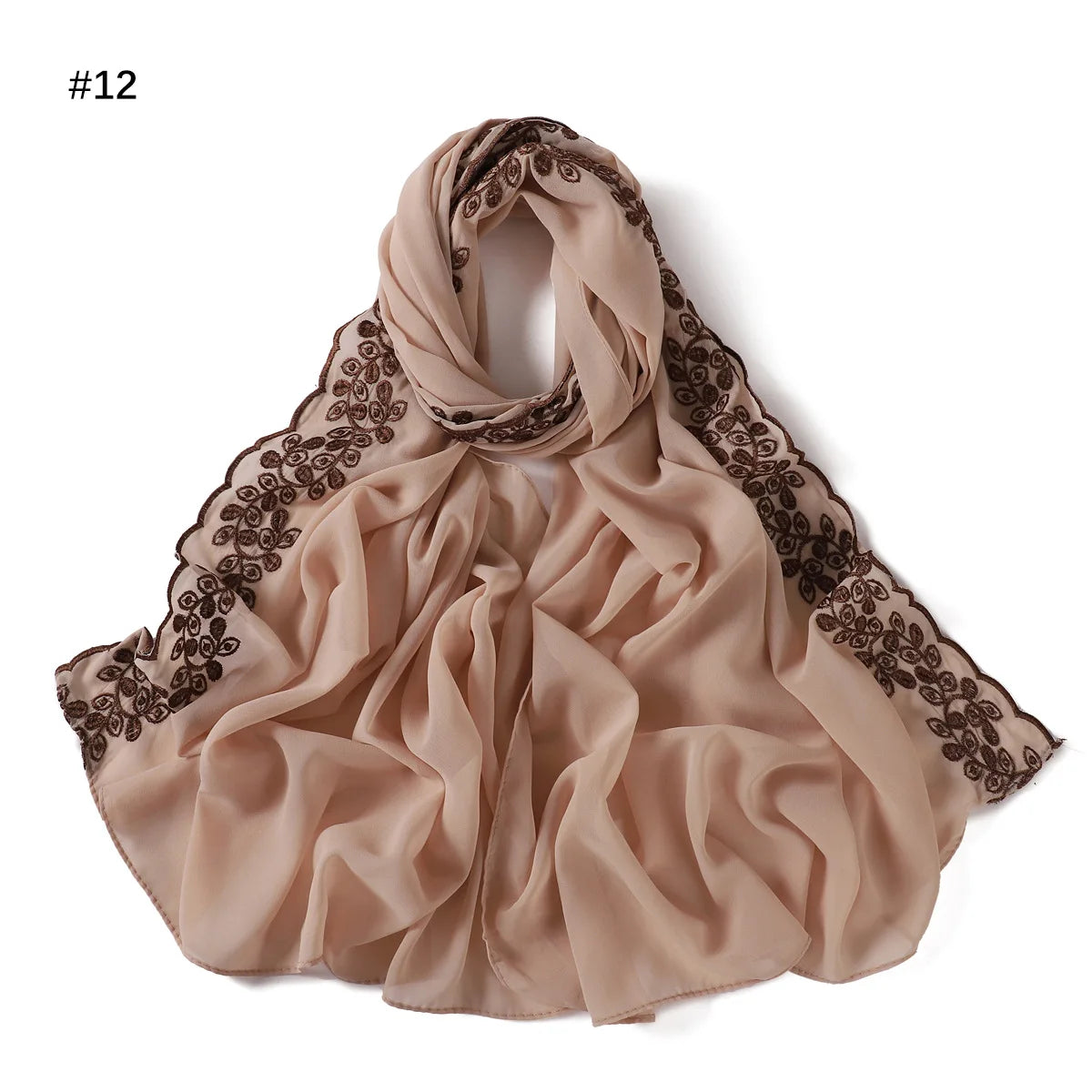 Embroidered Chiffon Hijabs