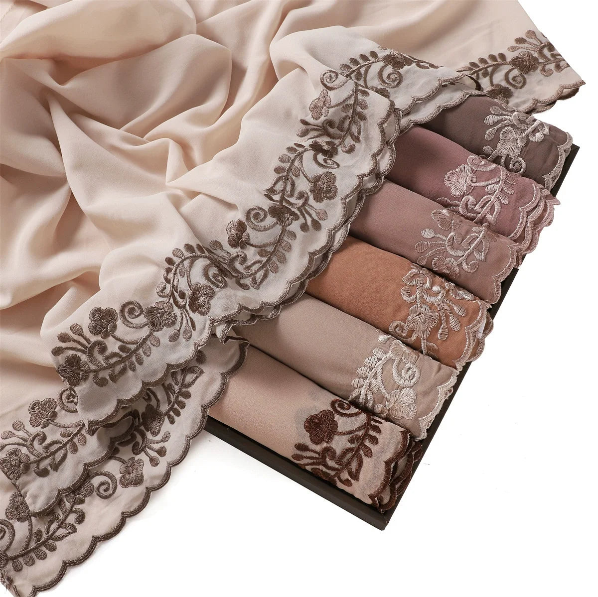 Embroidered Chiffon Hijabs